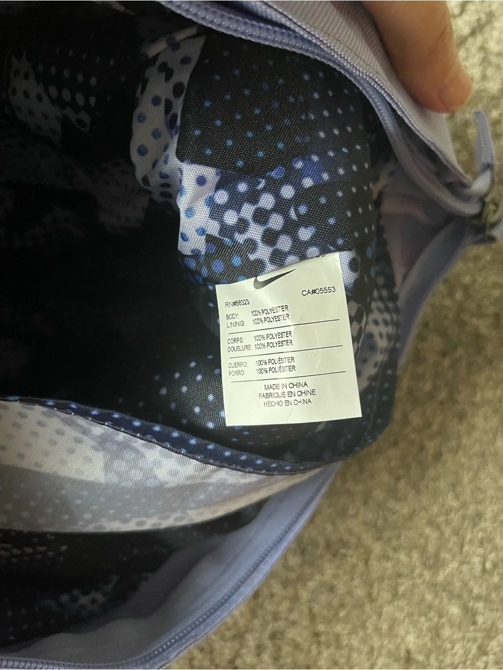 Nike Tech Tote Bag lavender
